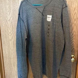 XLT NWT long sleeve grey thermal shirt